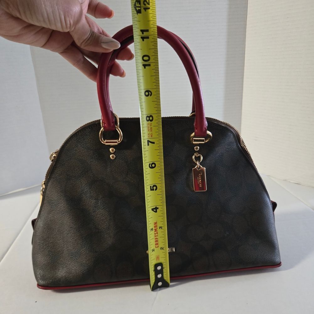 Coach Brown and Red Satchel - Picture 15 of 15